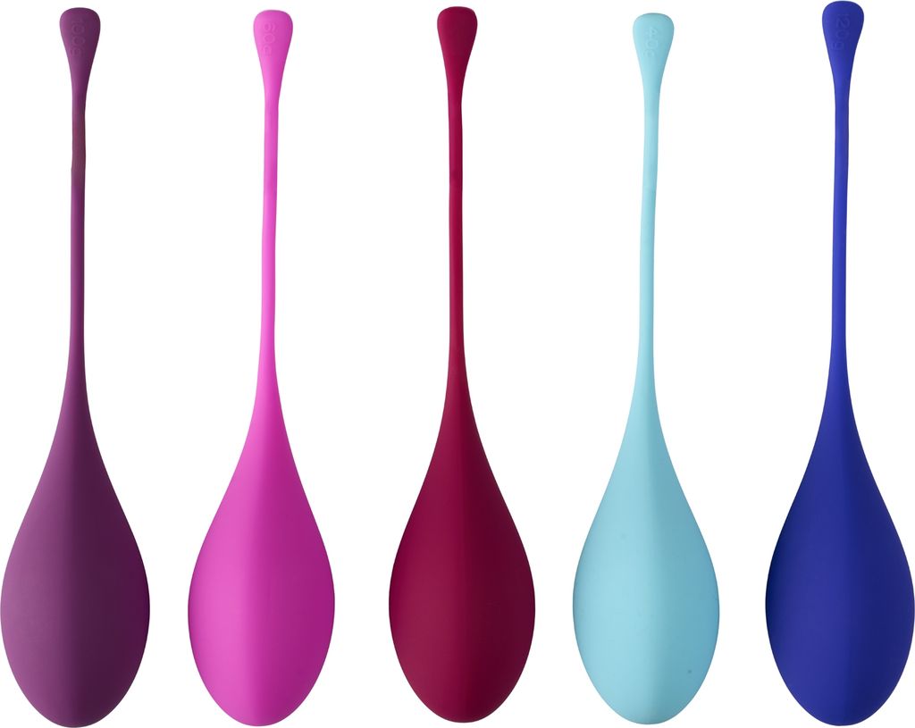 CalExotics Kegel Training 5-delars Set      - Bordeaux