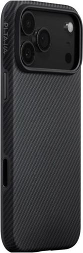 PITAKA iPhone 17 Pro Aramid UltraGuard Bagside Cover - MagSafe Kompatibel - Black / Grey