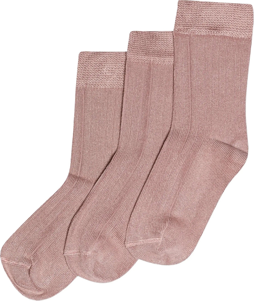 Minipop Strømper Bambus 3-pak - Rose / 35-38