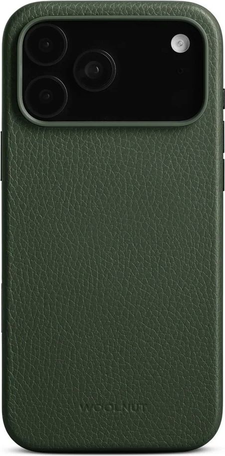 Woolnut iPhone 17 Pro Max Ægte Læder Bagside Cover Grøn