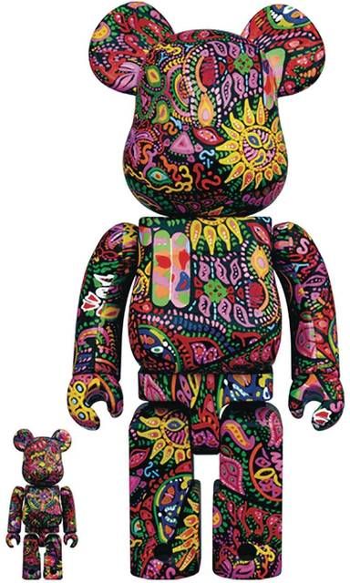 Bearbrick Psychedelic Paisley