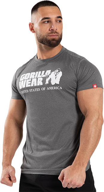 classic training t-shirt, grey melange