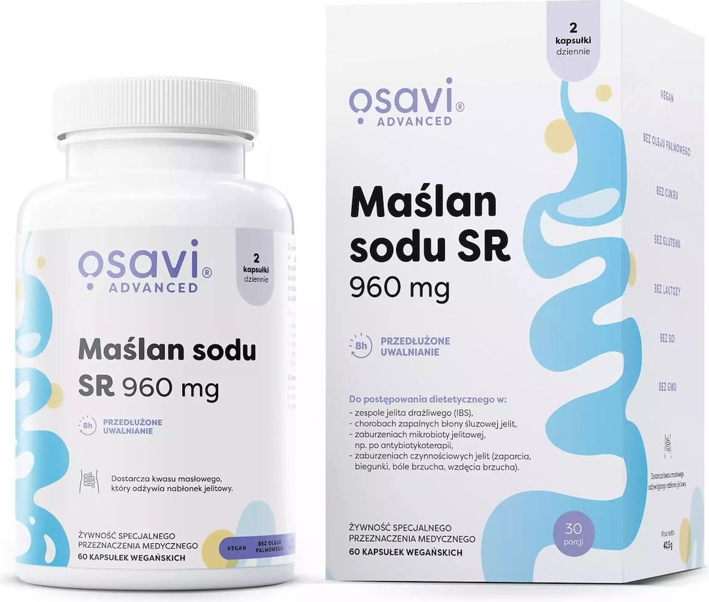 Osavi Natriumbutyrat 120 Kapslar 120 st