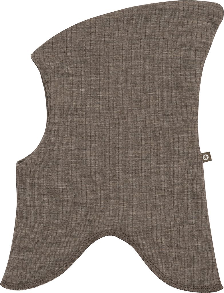 Smallstuff Balaclava, 2 Layers, Nature Drop Needle, Merino Wool - Brown - 56/62