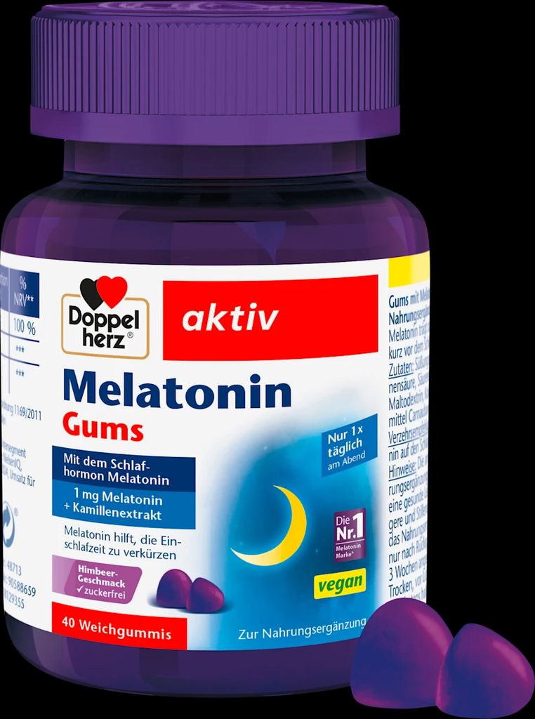 Melatonin gums 40 soft gums, 112 g