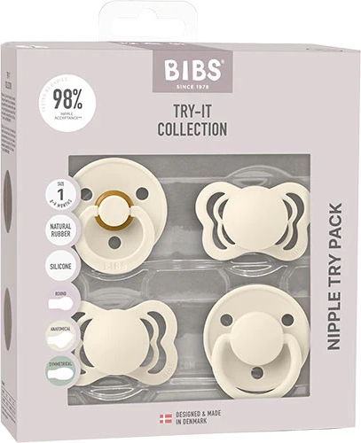 bibs try-it-collection str. 1 (0+ mdr.) ivory