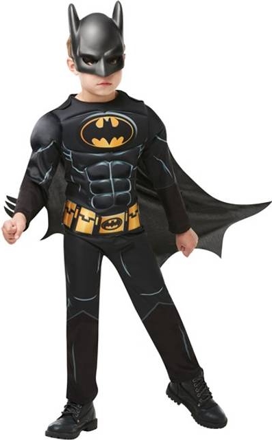 Batman Batman Deluxe Costume - Black - 3-4Y