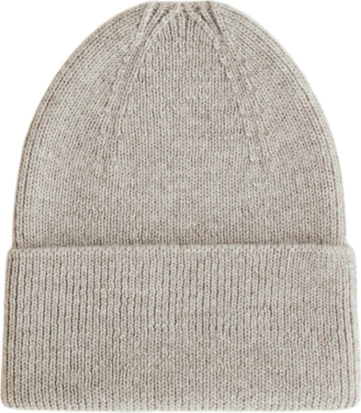 hvid fonzie newborn beanie pebble