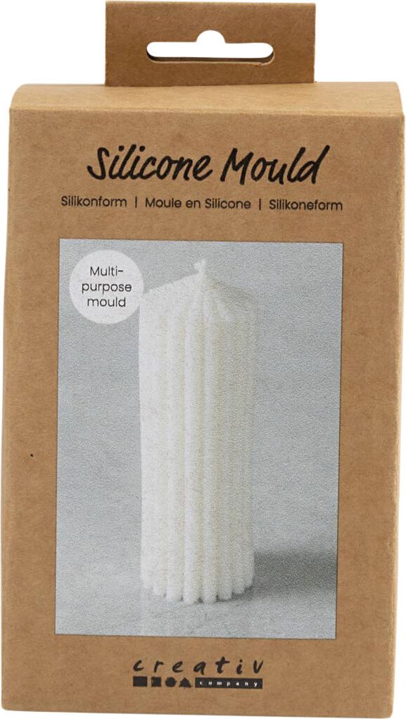 Creativ Company Silikoneform, Rillet Cylinder, H: 12 cm, Diam. 4 cm. 9x14x9 - Diy Kit hos Magasin