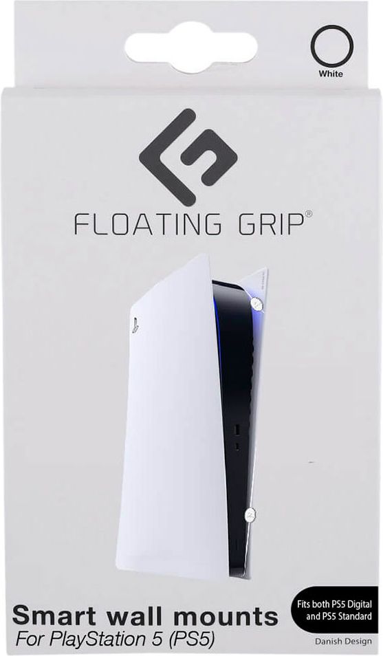 floating grip ps5 vægbeslag - hvid