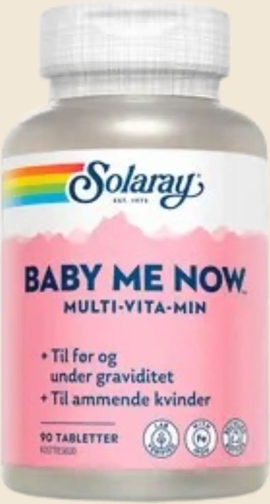 Solaray Baby-Me-Now. Multivitamin. 150 tabletter