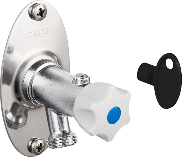 Mora garden valve with key and handle 320-445 mm