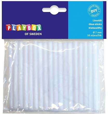 playbox limstifter til limpistol - 18 stk. - 7 mm