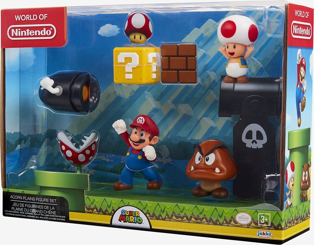 nintendo super mario 6cm mario acorn plains diorama