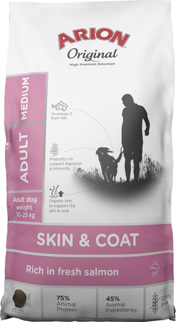 Arion Original Dog Adult Medium Skin & Coat Dog Food 12kg