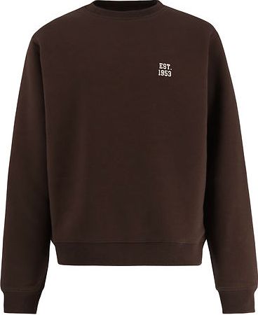 hound sweatshirt - hdchris - mørkebrun m. print
