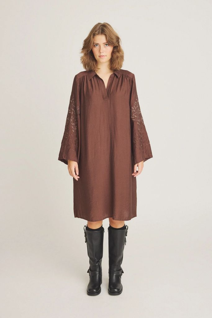 siwian dress - suitcase brown