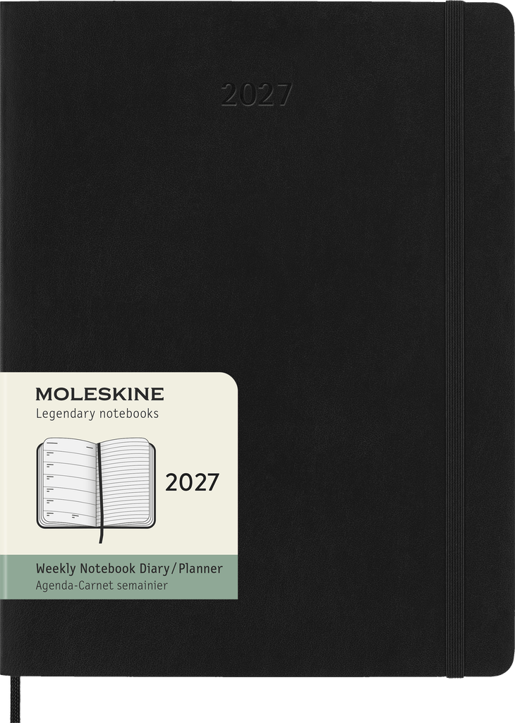 Moleskine Wochenkalender 12 Monate XL Horizontal Weiche
