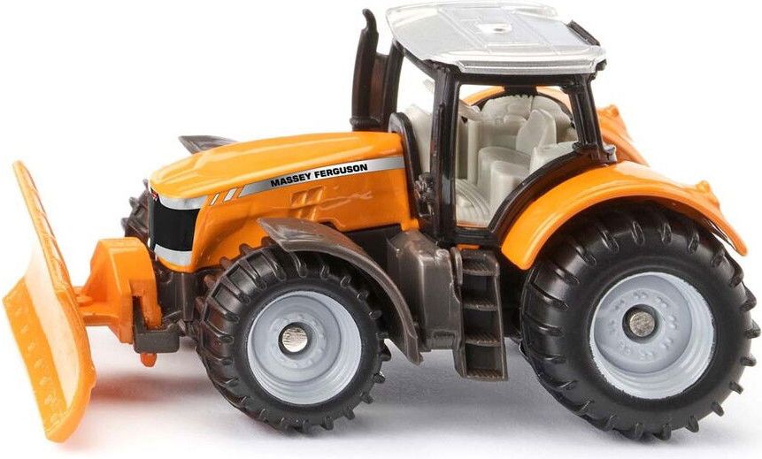 siku traktor, massey ferguson m sneplov - 7.8 x 9.7 cm