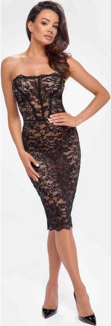 Noir Handmade F301 Catalyst Lace Up Midi Dress S S