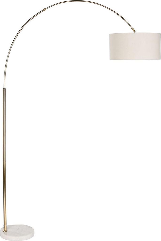 gulvlampe home esprit hvid beige gylden 126 x 40 x 193 cm
