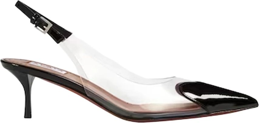 Alaïa Hjerte Slingbacks Patent Lammeskind - Sort