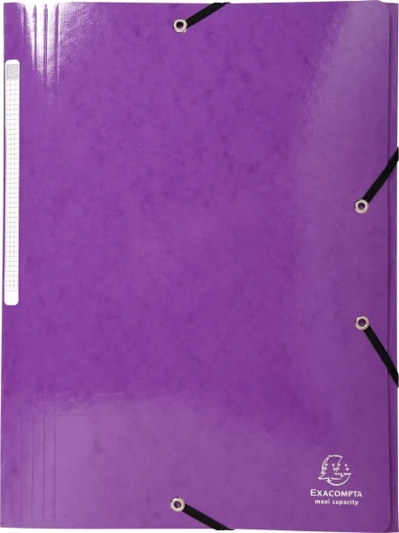 exacompta iderama elastikmappe, 3-klap, lilla