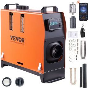 vevor diesel air heater all-in-one 12v 5kw bluetooth app lcd for car rv