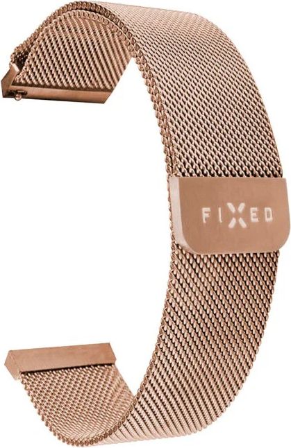 Fixed - Universal Smartwatch - Mesh Metal Rem - (20mm) - Rose Gold