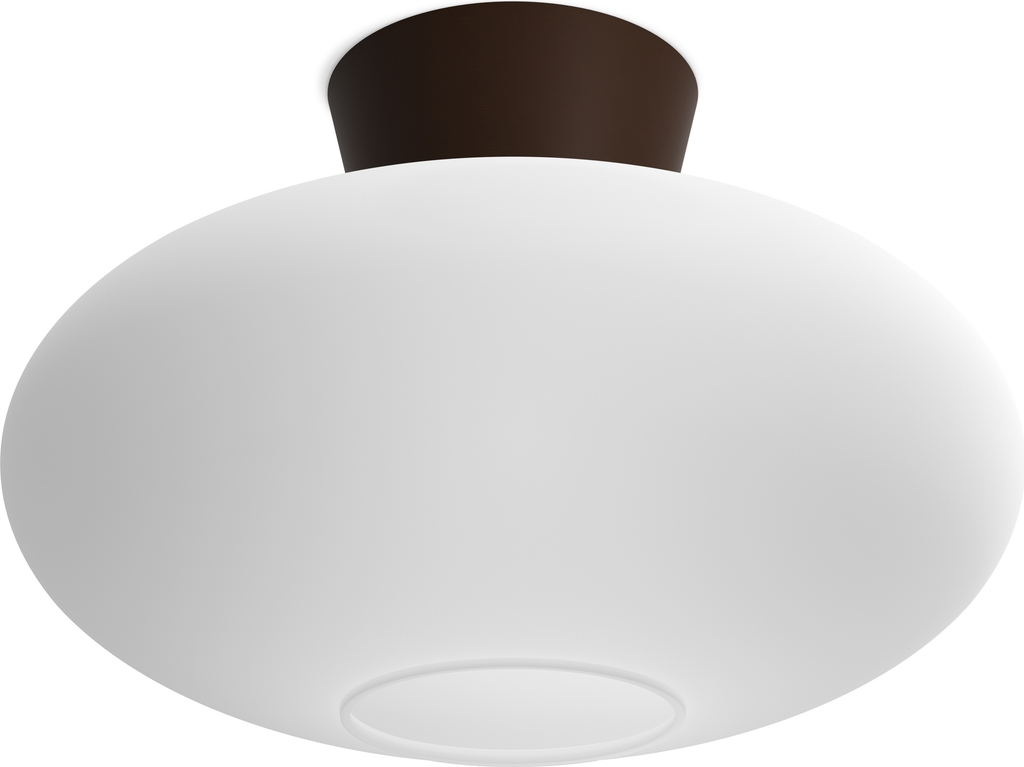 bullo loftlampe xl ø38 oxid/opal - belid
