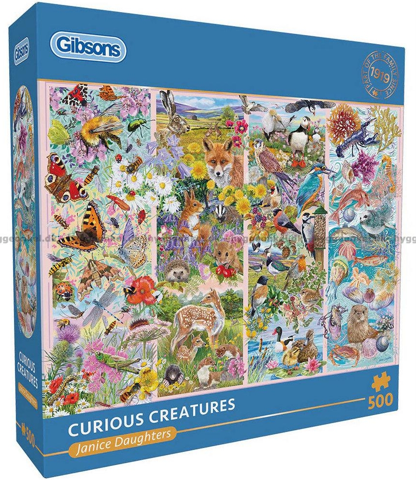 Gibsons 1000 Brikker Puslespil Curious Creatures