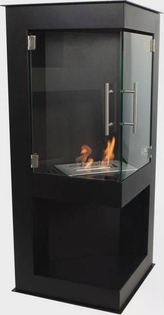 ScandiFlames Bioetanol Hörn Kamin Alaska Svart Matt