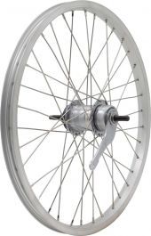 baghjul 20 tommer - 3 gear shimano - sølv