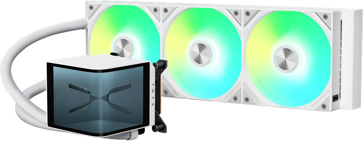 Tryx PANORAMA&nbsp;Upgraded 360mm AIO White - CPU Vattenkylare - Max 28 dBA