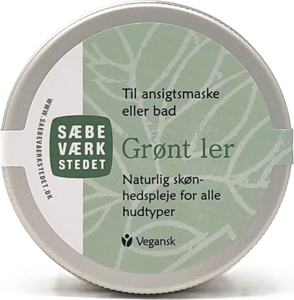 grønt ler til ansigtsmaske
