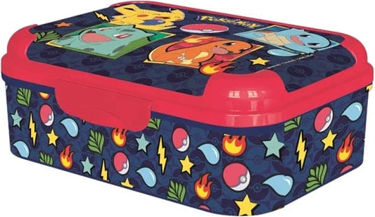 Stor Euromic Pokémon Asker Lunch Box 17 x 13.5 x 6.2 cm