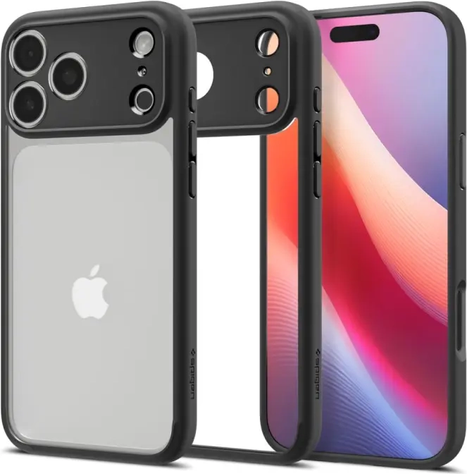 iphone 17 pro spigen ultra hybrid cover - sort