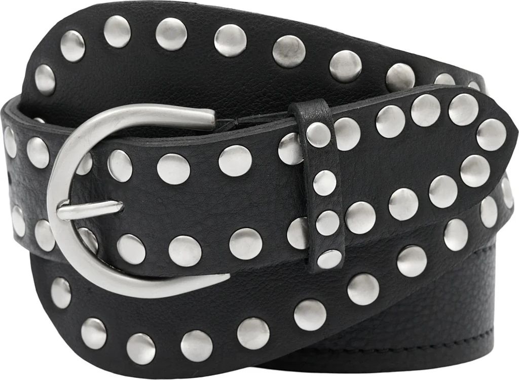 tim & simonsen bælte - dunja stud - black/silver