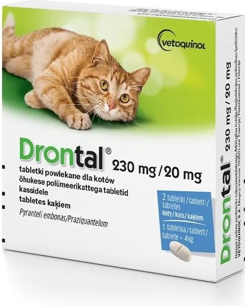 VETOQUINOL Drontal - worming tablets for cats