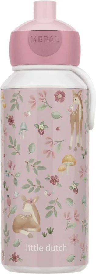 Mepal Pop-up Campus Fairy garden drikkeflaske lyserød 400 ml