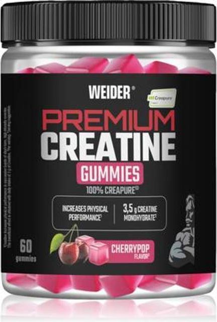 Weider Premium Creatine Gummies Cherrypop 60 stk