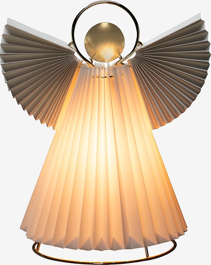 Konstsmide Decorative Paper Angel White/Brass Julelampe 26cm