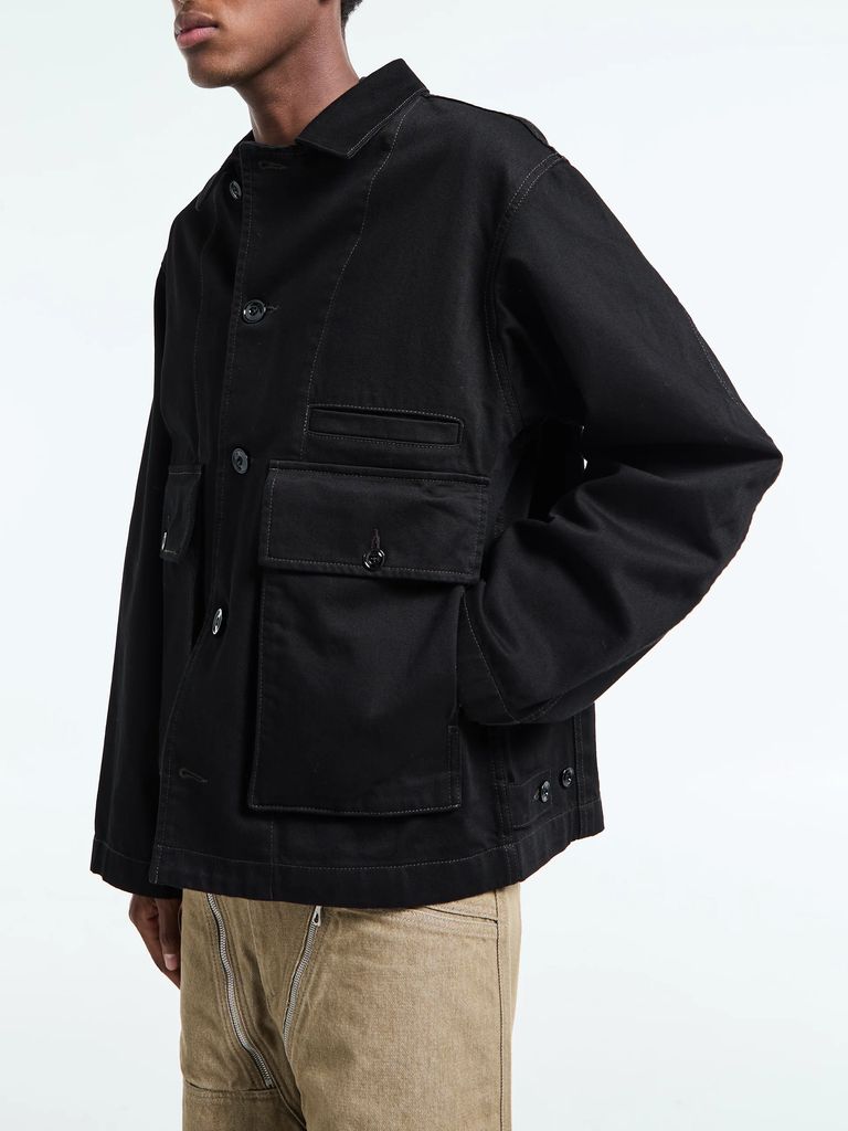 boxy jacket in black