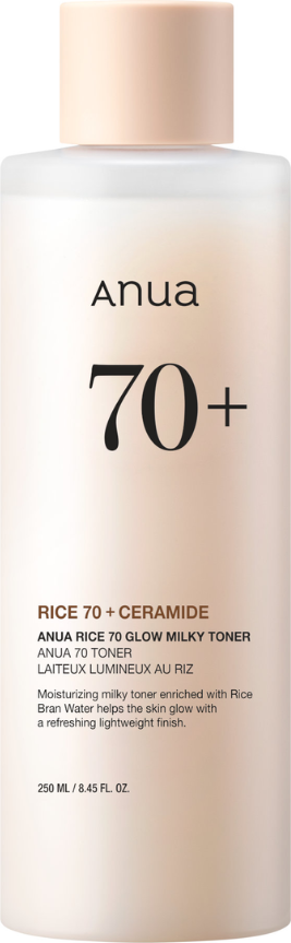 rice 70 glow milky toner