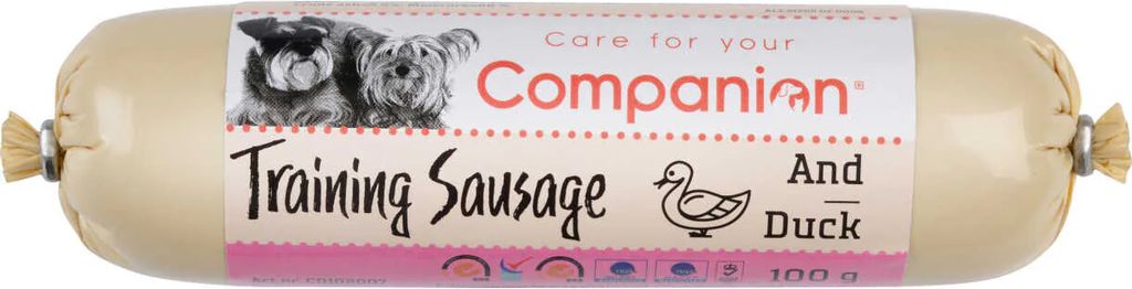 Companion Training Sausage | Skærefaste Pølser | 100g