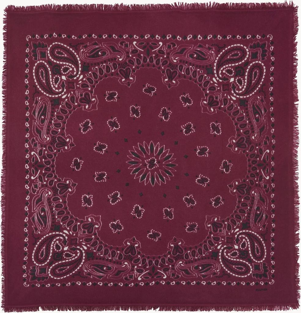 large bandana hachiko bico marl wine red