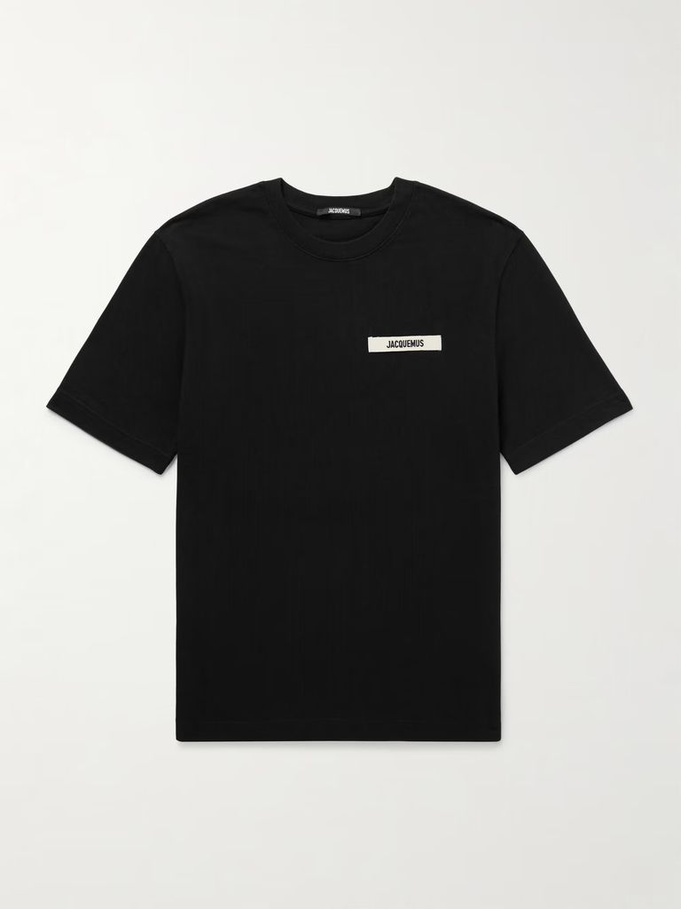 logo-appliquéd cotton-jersey t-shirt