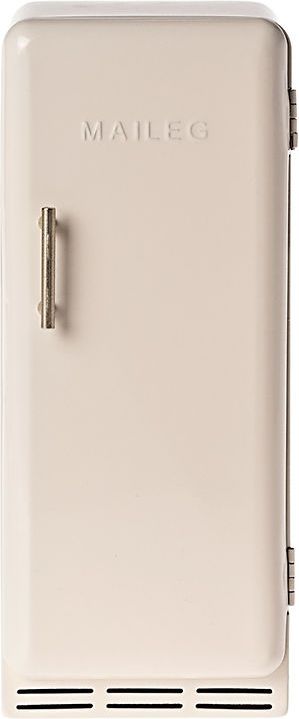 maileg miniature køleskab - kanin - metal - råhvid