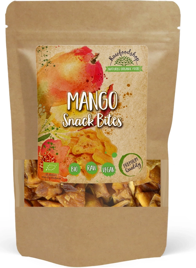 RawFoodShop Mango Snacksbitar EKO 100g
