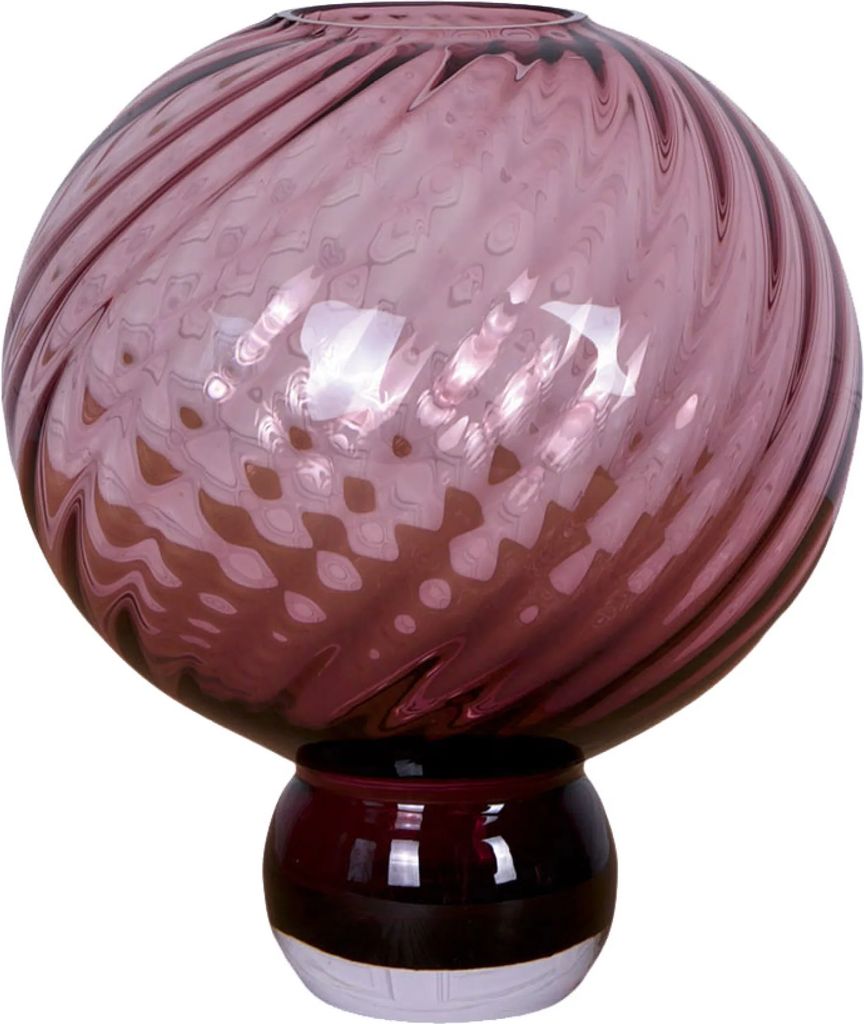 meadow swirl vase - plum | mellem